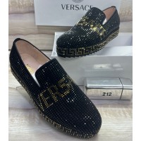 Versace Cute Black Designers Men Shoes